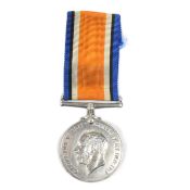 WWI MEDAL - WAR MEDAL TO A LIEUTENANT IN THE LOYAL NORTH LANCASHIRE REGIMENT