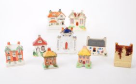 COLLECTION OF CERAMIC COTTAGES