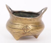 19TH CENTURY CHINESE BRONZE CENSOR