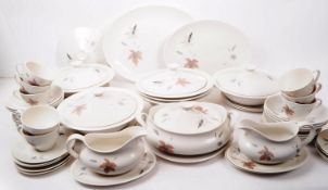 ROYAL DOULTON - TUMBLING LEAVES - LARGE COLLECTION OF CHINA DINNER SERVICE PIECES