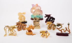 COLLECTION OF CHINESE DRAGON ORNAMENTS