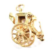 HALLMARKED 9CT GOLD ROYAL CARRIAGE CHARM