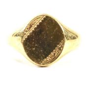 HALLMARKED 18CT GOLD SIGNET RING