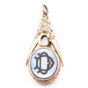 19TH CENTURY MASONIC FOB PENDANT