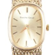 BUECHE-GIROD GOLD PLATED WRISTWATCH