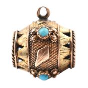 GEORGIAN GOLD & TURQUOISE SLIDE