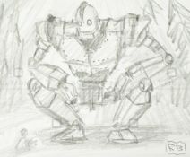 THE IRON GIANT - ORIGINAL DRAWING BY RICHARD BAZLEY
