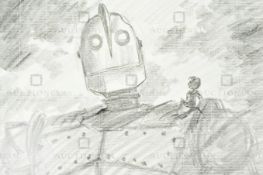 THE IRON GIANT - ORIGINAL DRAWING BY RICHARD BAZLEY