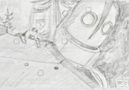 THE IRON GIANT - ORIGINAL DRAWING BY RICHARD BAZLEY