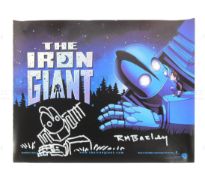 THE IRON GIANT - RICHARD BAZLEY - SIGNED POSTER