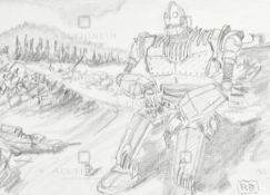 THE IRON GIANT - ORIGINAL DRAWING BY RICHARD BAZLEY
