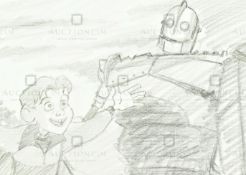 THE IRON GIANT - ORIGINAL DRAWING BY RICHARD BAZLEY