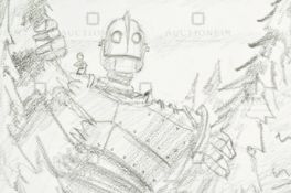 THE IRON GIANT - ORIGINAL DRAWING BY RICHARD BAZLEY