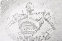 THE IRON GIANT - ORIGINAL DRAWING BY RICHARD BAZLEY