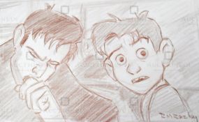 THE IRON GIANT - ORIGINAL DRAWING BY RICHARD BAZLEY