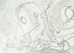 THE IRON GIANT - ORIGINAL DRAWING BY RICHARD BAZLEY