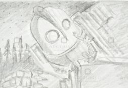 THE IRON GIANT - ORIGINAL DRAWING BY RICHARD BAZLEY