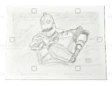 THE IRON GIANT - ORIGINAL DRAWING BY RICHARD BAZLEY