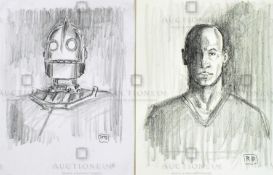THE IRON GIANT - ORIGINAL DRAWING BY RICHARD BAZLEY