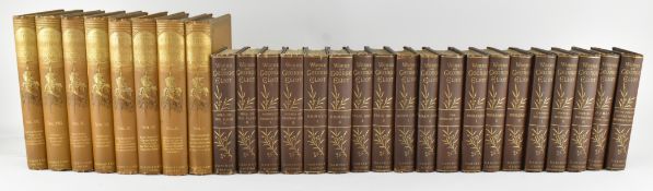 ELIOT, GEORGE & SHAKESPEARE, WILLIAM. TWO LATE 19TH CENTURY LIBRARY SETS IN CLOTH
