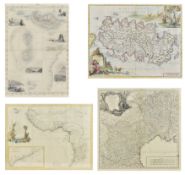 EUROPE & AFRICA. FOUR 18TH CENTURY & LATER MAPS