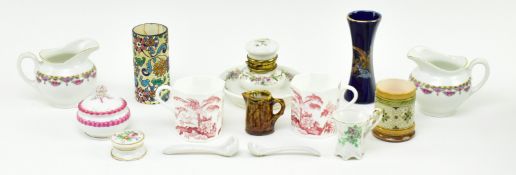 SELECTION OF CERAMIC MINIATURES DATING FROM THE 19TH CENTURY