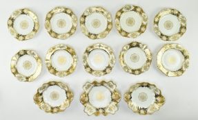 HAMMERSLEY - LATE VICTORIAN COBALT & GILT CHINA PART DINNER SERVICE