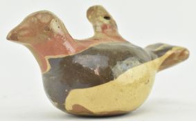 MEXICAN FOLK ART STYLE TERRACOTTA CLAY PIPE