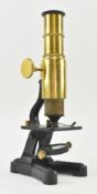 EARLY 20TH CENTURY IMPROVED HOUSEHOLD MICROSCOPE & SLIDES