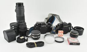 COLLECTION OF VINTAGE CAMERAS, LENSES & ACCESSORIES