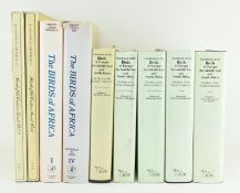 ORNITHOLOGY. NINE REFERENCE WORKS AND HANDBOOKS ON BIRDS OF THE WORLD