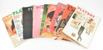PLAYBOY MAGAZINE - COLLECTION OF NINE 1960S & LATER ISSUES