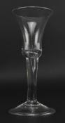 GEORGE II CIRCA 1745 PLAIN STEM WINE GLASS