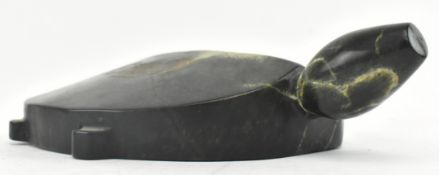 JAPANESE HAND CARVED HARDSTONE TURTLE FIGURE