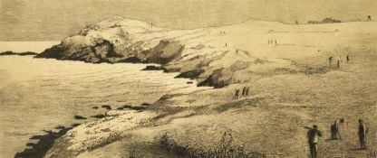 20TH CENTURY FRENCH ETCHING OF A GOLF COURSE