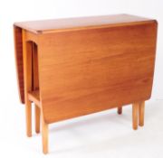 BRITISH MODERN DESIGN - RETRO MID CENTURY TEAK GATE LEG DINING TABLE