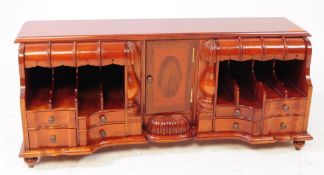 19TH CENTURY REVIVAL FRENCH WALNUT DESKTOP STATIONARY TIDY