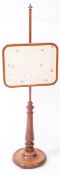 VICTORIAN 19TH CENTURY MAHOGANY TAPESTRY FIRE SCREEN