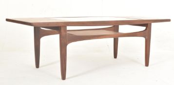 VICTOR B. WILKINS X G-PLAN - FRESCO - MID CENTURY TEAK & GLASS LOW OCCASIONAL TABLE