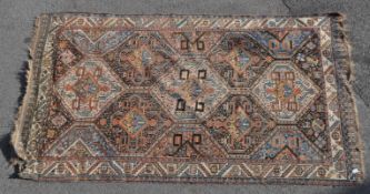 VINTAGE 20TH CENTURY PERSIAN ISLAMIC HAMADAN FLOOR RUG