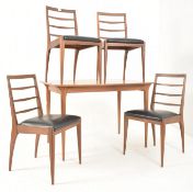 AH MCINTOSH - RETRO MID CENTURY TEAK EXTENDING TABLE WITH CHAIRS