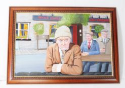 DESMOND DAVIES (ARTIST D.2021) - LAST OF THE SUMMER WINE PAINTING