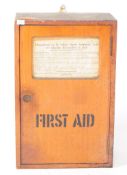 EARLY 20TH CENTURY WALL HANGING FIRST AID BOX / CABINET