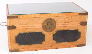 LATE 20TH CENTURY BAMBOO CHINESE TRUNK / CHEST