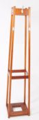 BRITISH MODERN DESIGN - TEAK WOOD SCHOOL OFFICE COAT HALL STAND