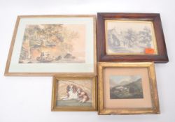 COLLECTION OF SMALL 19TH CT ARTWORKS