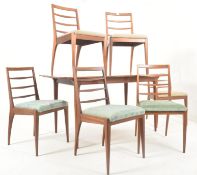 AH MACINTOSH - MID CENTURY TEAK EXTENDING DINING TABLE WITH CHAIRS