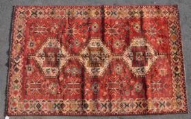 VINTAGE 20TH CENTURY PERSIAN QASHQAI FLOOR RUG