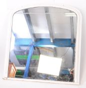LARGE VICTORIAN 19TH CENTURY PAINTED OVERMANTEL WALL MIRROR