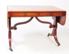 GEORGE III 19TH CENTURY MAHOGANY SOFA WRITING DESK TABLE